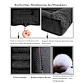 Pikkukuva 5 / 5: Istuintyyny/korotettu auton istuin, istuintyyny/tuolinpehmuste 40x40 toimistotuoli ergonomisesti ortopedinen istuintyyny ruokapöydän tuoleille musta Black