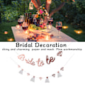 Miniatyrbild 3 av 5: Brudbrud Banner Guld Glitter Papper Glänsande Charmig Brudbrud Skylt Papper Mesh Brud Till Vara Banner För Brudbru Rose Gold