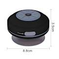 Miniatyrbillede 2 af 5: Vandtæt Bluetooth-højttaler til bruser, trådløs og bærbar