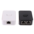 Miniatyrbilde 4 av 5: 2-ports Gigabit nettverksbryter RJ45 CAT 5/6 LAN HUB nettverksbryter Svart en størrelse