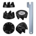 Förpackningar 9704230 Blenderkoppling Blender Kopplingsersättningsdelar med 1 Skiftnyckel för Kitchen Aid WP9-FA6-