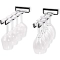 Miniatyrbillede 3 af 3: Hængende Glasstativ - Vinglasstativ med skinner til 4 glas-FA5-