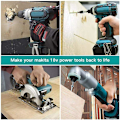 Miniatyrbillede 3 af 4: 2 stk erstatning for Makita batteri 18v kompatibelt med Makita batteri 18v