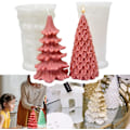 Miniatyrbillede 1 af 5: 2 stk. forme til lysfremstilling, 3D-juletræ 2022 Xmas Trees