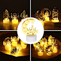 Miniatyrbilde 4 av 5: Eid Mubarak Ramadan Dekorasjon Lampe Led Lys Streng