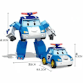 Pikkukuva 3 / 5: 6 kpl/setti 2023 Korea Speelgoed Polis Robocars Transformatie Robot Poli Roy Amber Anime Metall Actionfigur Tecknad Leksaksbil Barn 6PCS WITH COLORBOX