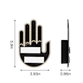 Miniatyrbild 4 av 4: Bilfingerljus - Hand LED Långfingergest LED Mellanfinger LED-tillbehör för bilinredning/bilprylar