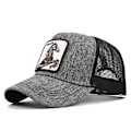 Pikkukuva 1 / 3: Hevonen Eläin Kirjailtu Baseball-lippis Mesh Trucker Hat Gray Black
