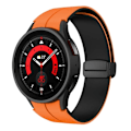 Miniatyrbillede 1 af 5: Galaxy Watch 6/6 Classic (44/40/47/43mm) Armbånd - Orange/Sort 50