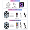Miniatyrbilde 5 av 10: 12V - 44-Tasters Musikk-LED-stripe - APP-kontroll - Musikkontrollboks MultiColo multicolor 12m 44key music led strip 18LED/m