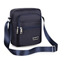 Miniatyrbillede 1 af 10: Herr Crossbody-tasker Axelpose BLÅ 4 DRÆKDRÅGOR 4 DRÆKDRÅGOR blå 4 zippers-4 zippers blue