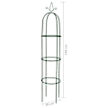 Miniatyrbillede 2 af 5: vidaXL Plantetorne 2-pak green 2960