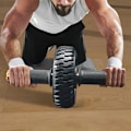 Miniatyrbild 2 av 5: Solid Ab Wheel Roller Gummi Ab Träningshjul Abd Grey