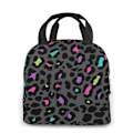 Miniatyrbilde 4 av 5: Isolert Neopren Lunsjveske for Gutter og Jenter, Rave Style Leopard Print Tote Håndveske Lunsjboks Matbeholder Kjøler Varmtaske for Skole Arbeid Kontor