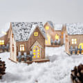 Miniatyrbilde 4 av 5: Tretre jule-LED-lys, lysende hyttedekorasjon for hjemmet,