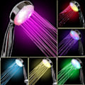 Miniatyrbillede 1 af 5: 7 farvede LED-bruseshoved, flerfarvet, universal pasform