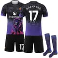 Man Utd 2025-26 Special Edition Trøje til Børn & Voksne med Strømper, No.17 Garnacho No.17 GARNACHO-FA- No.17 GARNACHO S