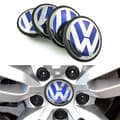 4-pack - Volkswagen VW Navkapslar / Hjulnav Emblem - Bilsilver 65 mm