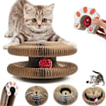 Miniatyrbild 1 av 5: Kitty Kurlz Kattleksak - Magisk Orgel Kattskrapa, Interaktiv Skrapskiva, Vikbar Dragspels Kattleksak-FA1-