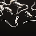 Miniatyrbilde 2 av 2: SALG ___ 500 stk. Nikkel- og blyfrie platinabelagte ørekroker 18 mm.