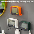 Miniatyrbillede 3 af 5: Badeværelse Sæbedispenser Væghængt Flip Lock Sæbe Diske Ingen boring Sæbe Opbevaringsholder til køkken green