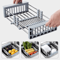Miniatyrbilde 1 av 4: Utvidbar oppvaskstativ, utvidbar avløpsstativ for oppvask.