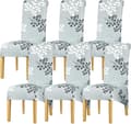 Stolöverdrag XL Storlek Hög Rygg Stolskydd Stretch Tryck Stolskydd 6-pack-FA-