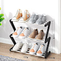 Miniatyrbilde 2 av 5: Sko Stativ Lite - Lite Skostativ - Stabilt Og Smalt Sko Oppbevaring - Oppbevaringsorganisator For Garderobe Inngang Hall Rask Montering - Svart