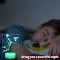 Miniatyrbillede 3 af 5: 3D Basketball Player Natlamper, LED Dekor Illusionslampe