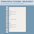 Miniatyrbillede 3 af 5: Læder A5 Ringbind Planner Notebook Planner med magnetlås (indre papir er ikke inkluderet) - Blå Blue