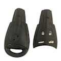 Miniatyrbillede 5 af 5: Fodral til Saab 9-3 93 2003-2007 nøglehus uden nøgle 4 knapper tomt blad smart card skal med HU100
