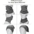 Pikkukuva 3 / 5: Halskaulukset 3 kpl Talvi Fleece Halskaulukset Tuulenpitävä Huivit Paksu Snood Huivit Termiset Juoksu Halskaulukset Balaclava
