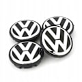 Miniatyrbild 1 av 4: 4-pack - Volkswagen VW Navkapslar / Hjulnavemblem - Bil Silver