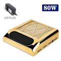 Miniatyrbild 7 av 11: Nageldammsamlare Fläkt Dammsugare Manikyr Verktygsmaskiner Med Filter Stark Power Nail Art Tool Nageldammsugare EU Plug gold