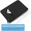 Miniatyrbillede 4 af 5: 13-tommer farvebart computer sleeve til 2023-2022 MacBook Air 13,6 tommer Apple M2 Chip & 2023-2022 MacBook Pro 13,3 tommer (sort)