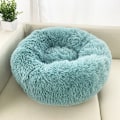 Miniatyrbillede 2 af 10: Queta Katteseng, Smuk Dyreseng, Lille Hundeseng Kæledyrsseng Plys Blød Rund Katteseng (50cm) smaragdgrøn-FA2- emerald green Diameter 50 cm