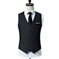 Miniatyrbillede 2 af 3: Suit vest til mænd Business suit vest til mænd sort