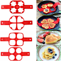Pikkukuva 2 / 11: Käytännöllinen pannukakku- ja munamuottimalli (lämpökestävä) Mixed