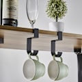 Miniatyrbild 10 av 11: 2st Bärbar Hängande Väska Krok Handväska Hållare Multifunktionell Bordskrok grey c-shaped
