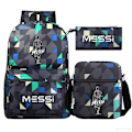 Miniatyrbilde 5 av 5: Fotball Messi Ryggsekk 3-delt Gray