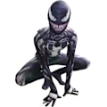 Miniatyrbillede 4 af 5: Drenge Børn Venom Sort Superhelt Halloween Cosplay Kostume