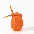 Miniatyrbilde 1 av 7: 3D-trykte flyvende drager egg sett pryd dekorativ sjarmerende mote dekorativ modell for gutt jente kvinner menn Orange