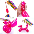 Miniatyrbillede 5 af 5: 260 Balloner til Twisting af Ballonfigurer, Lange Tynde Latexballoner til Modellering, Magiske Ballonfigursæt til Bryllup, 100 stk, Multi