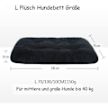 Miniatyrbilde 3 av 5: Msrnsiy Plysj Hundebed, Hundebed for Mellomstore Hunder, Vaskbar Hundesofa, Super KLB