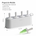 Miniatyrbild 2 av 2: Silikon Popsicle Formar Cartoon Form, Baby Popsicle Formar BPA