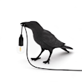 Miniatyrbilde 1 av 5: Kråkelampe, skrivebordslampe, lykkelig fuglelampe, minimalistisk fuglestatue, fuglelampe, moderne interiør, gave til bondegårdsdekor