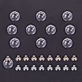 Miniatyrbilde 2 av 5: 30 stk 16mm Mini Glasskuler Flasker Ønskeboll Flasker for DIY Henge Charms Ørepynt Laging 8mm Lopp