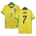 VM 2026 Brasil Hjemmedrakt S-2XL (Nr.7 Cunha Trykt)-FA- No.7 L