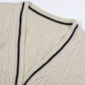 Pikkukuva 2 / 7: Taylor Swift Star Folklore Cardigan Tähti Brodeerat Ylisuuri Neulostuva Nappi Ylös -Paita Beige Beige S