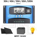 Miniatyrbillede 5 af 5: 12v/24v Smart Batteri MPPT Solpanel Regulator Opladning